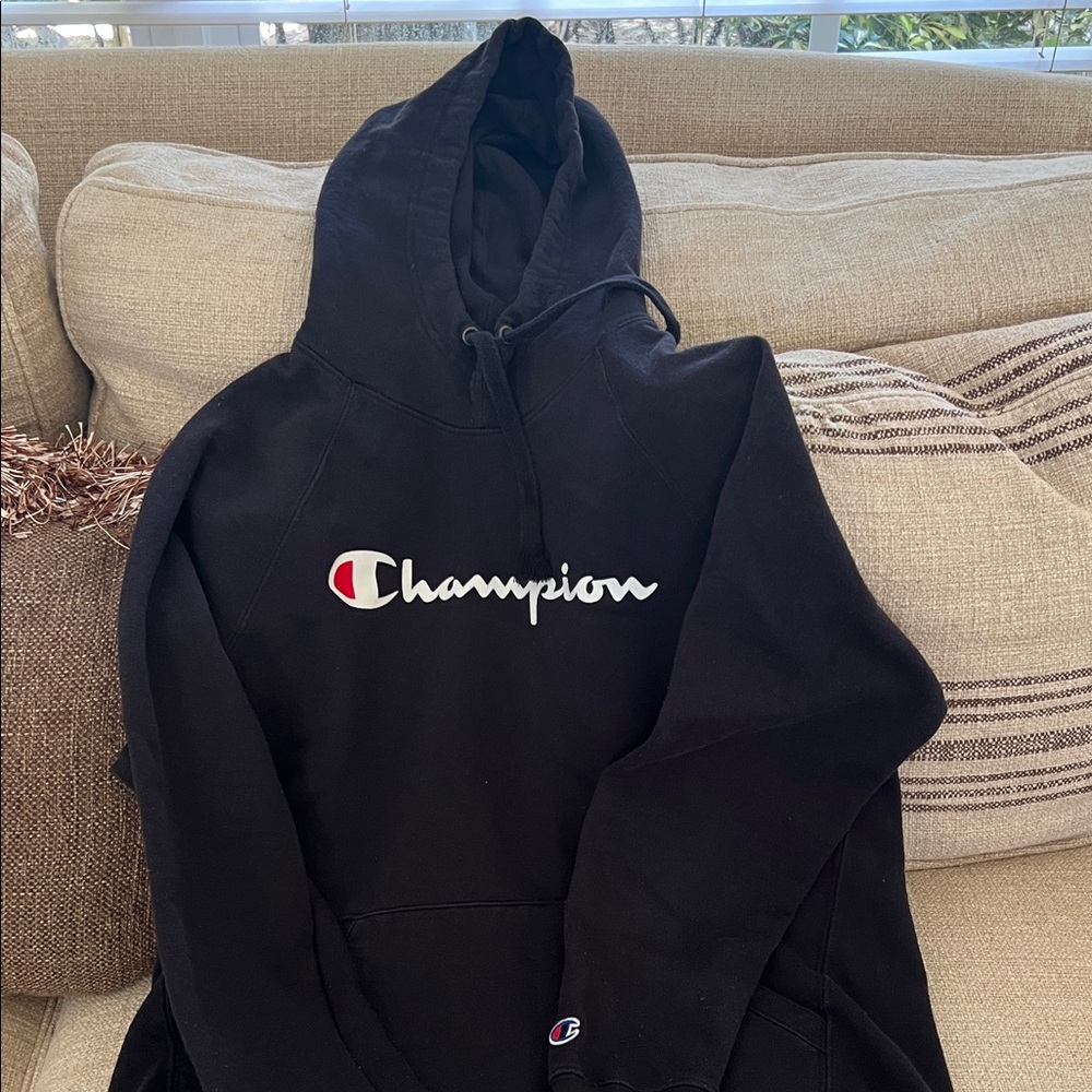 Champion Black Pullover Hoodie